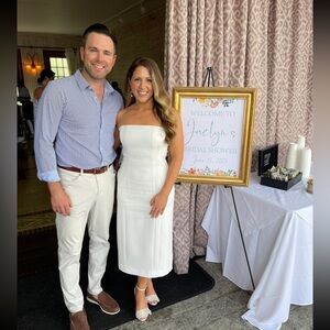 Worn only once, this A.L.C dress is perfect for any bride!